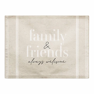 Family & Friends Always Welcome Cotton Twill Placemat