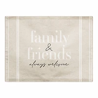Family & Friends Always Welcome Cotton Twill Placemat