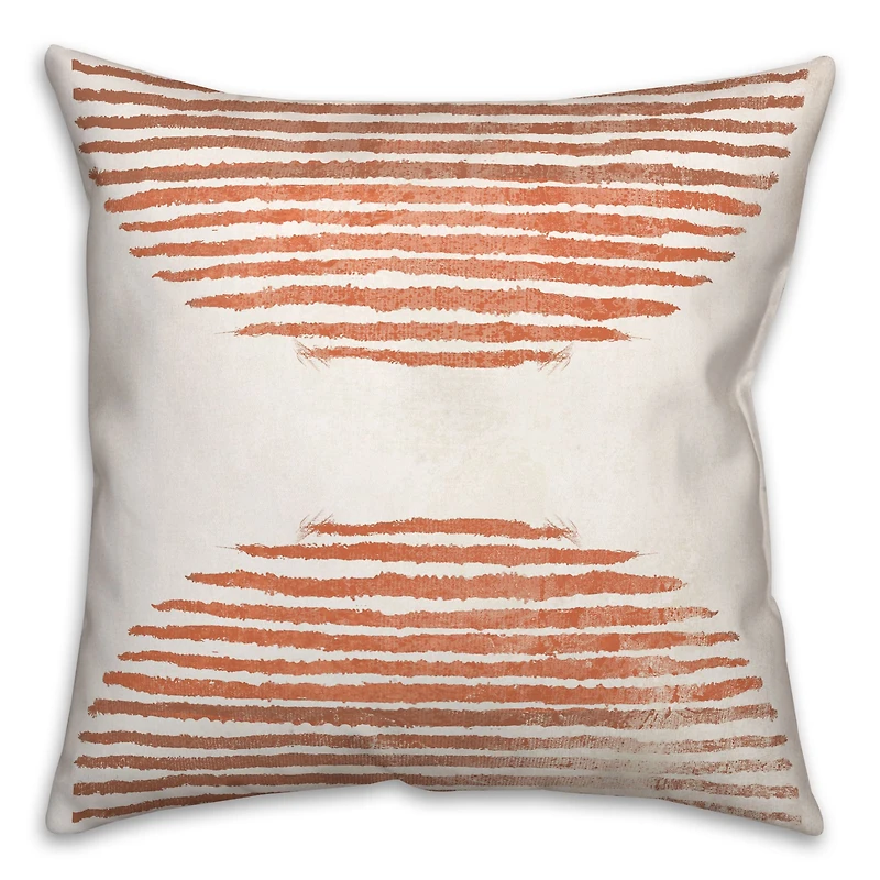 Terracotta Circle 18" x 18" Throw Pillow