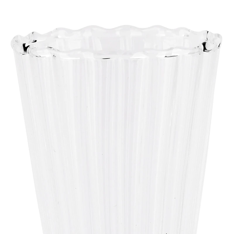 4" Clear Fluted Blown Glass Bud Vase by Ashland®