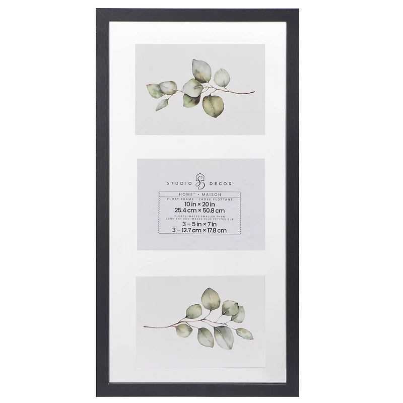 Home™ 10" x 20" Black Float Frame by Studio Décor®