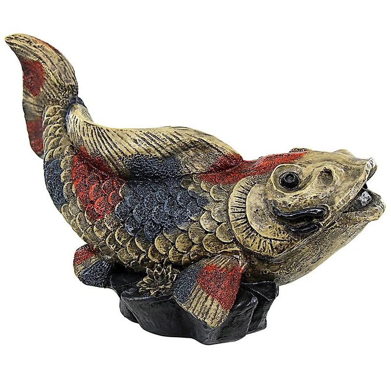 Design Toscano Showa Asian Koi Spitter Piped Statue