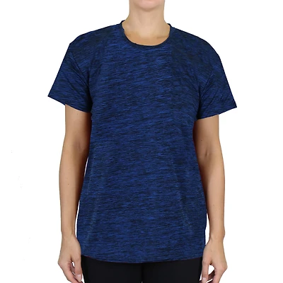 Galaxy By Harvic Women's Loose Fit Short Sleeve Moisture Wicking Wrinkle Free Performance Tee