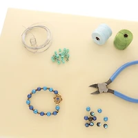 The Beadsmith® BASIC elements™ 11" x 14" Silicone & Fabric Craft Mat Set