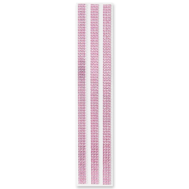 12 Packs: 3 ct. (36 total) Light Pink Border Bling Stickers by Recollections™