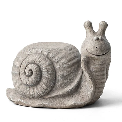 Glitzhome® 16.25" Snail Garden Statue Planter Stand