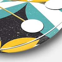 Designart 'Retro Abstract Design Vii Mid-Century Modern Wall Clock