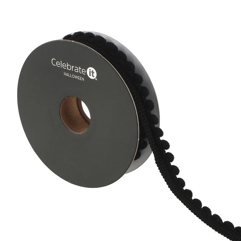 3/8" x 3yd. Pom Pom Ribbon by Celebrate It® Halloween