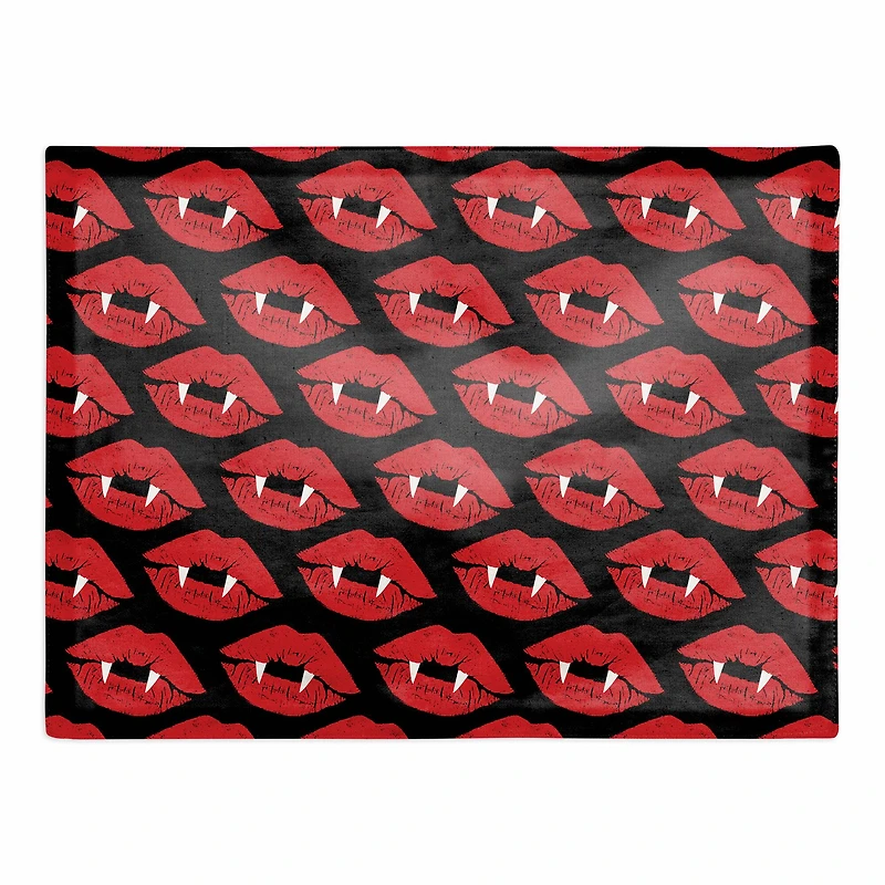 Vampire Lips Polyester Twill Placemat