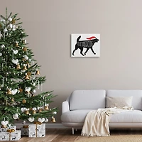 Stupell Industries Feliz Naughty Dog Funny Pet Canvas Wall Art