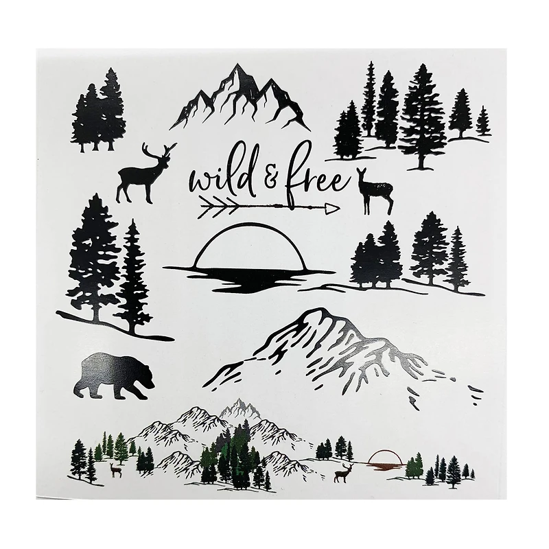 Wild & Free Wood Stamp Jar Set by Recollections™