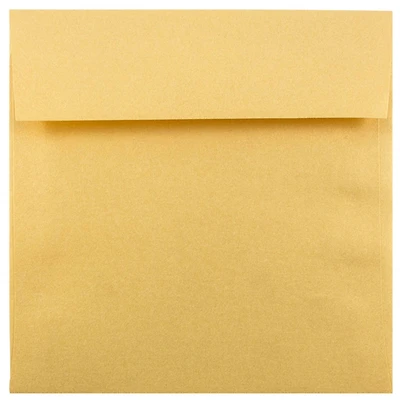 JAM Paper 6.5" x 6.5" Square Metallic Invitation Envelopes