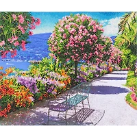 Diamond Dotz® at Home Advanced Floral Garden Oasis Diamond Painting Kit