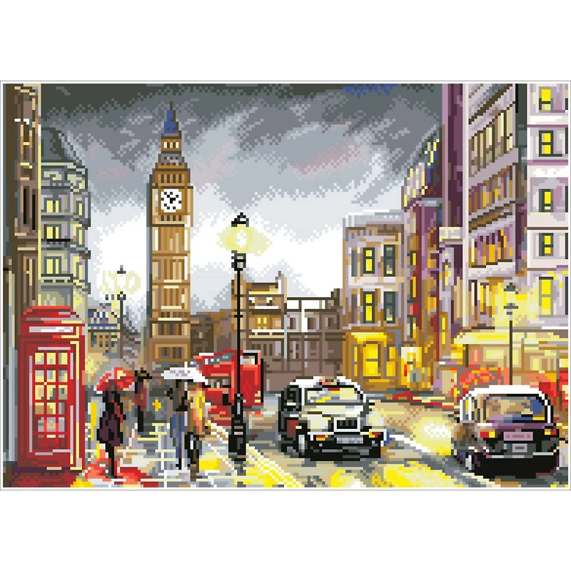 Diamond Dotz® Intermediate London Scene Diamond Painting Kit