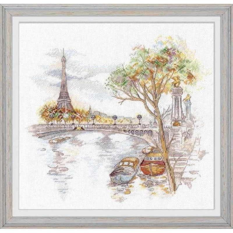 Oven Autumn In Paris Cross Stitch Kit