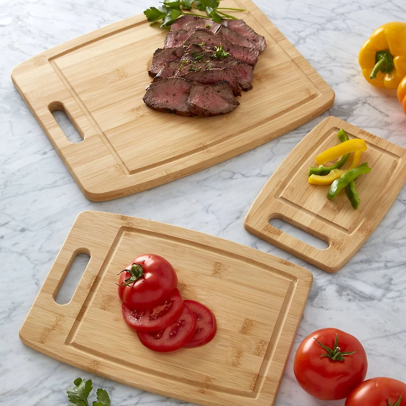 Sabatier Bamboo Cutting Board Set