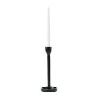 Hello Honey® 10'' Black Cast Iron Taper Candle Holder