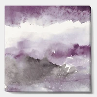 Designart - Midnight at the Lake III Amethyst and Grey