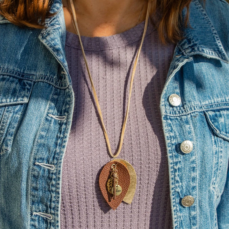 3.1mm Tan Flat Suede Lace by Bead Landing™