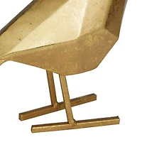 Set of 4 Gold Polystone Glam Sculpture, 6" x 3" x 6"