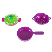 Toy Time Kids Play Dish Set With Dish Drainer