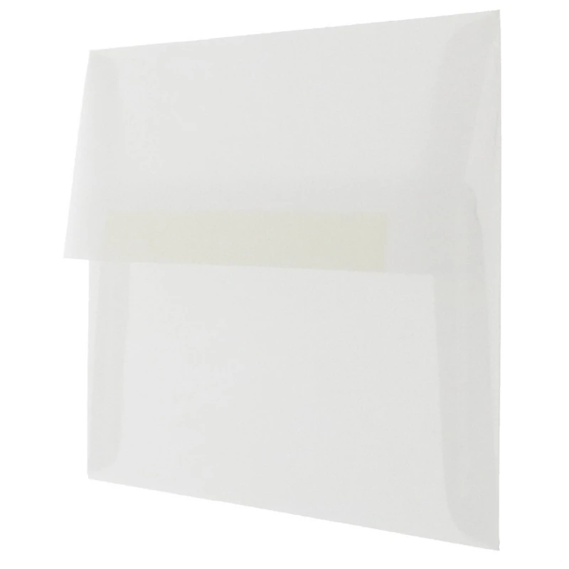 JAM Paper A8 Clear Translucent Vellum Invitation Envelopes, 25ct.