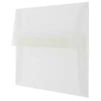 JAM Paper A8 Clear Translucent Vellum Invitation Envelopes, 25ct.