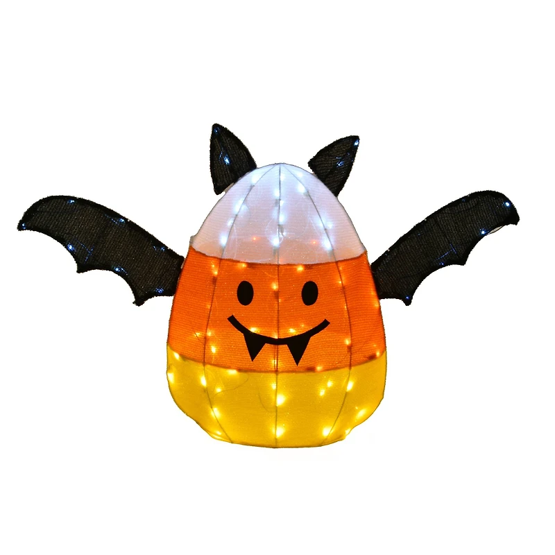 27.5" Candy Corn Bat with 80 LED Lights