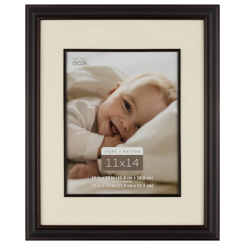 Home Walnut Ribbed Frame With Mat by Studio Décor®