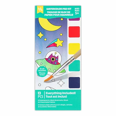 Little Yellow Bicycle® Outer Space Watercolor Bookmarks Kit