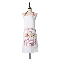 Glitzhome® 31.5" Faux Burlap Mother's Day Apron