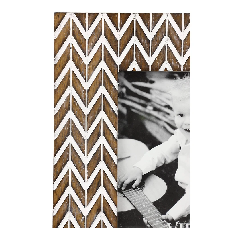 2 Pack Brown & White Modern 9" x 10" Frame