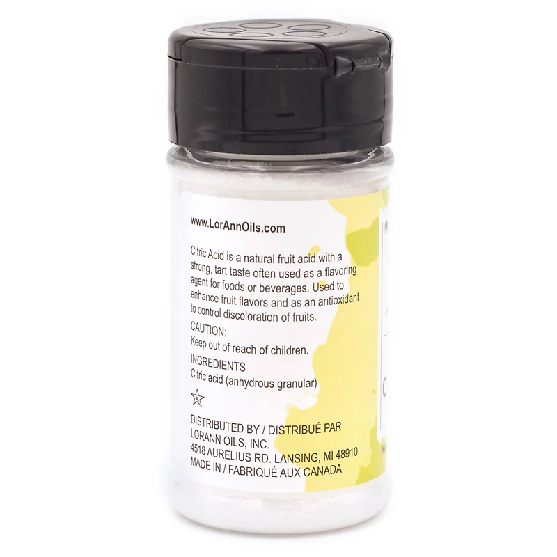 LorAnn Citric Acid, 3.4oz.