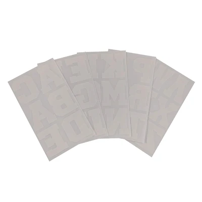 Iron-On White Flocked Athletic Letters by Make Market