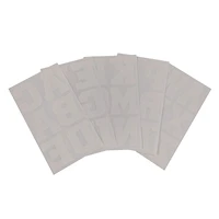 Iron-On White Flocked Athletic Letters by Make Market