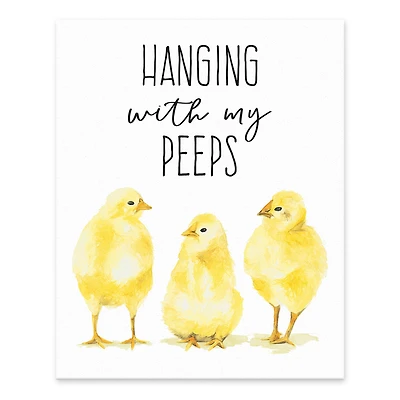 Hanging with My Peeps Tabletop Canvas Art