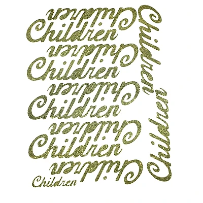 JAM Paper Children Gold Standard Script Stickers