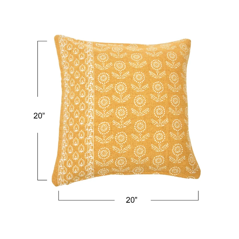 Hello Honey® 20" Square Floral Fields Pillow Cover