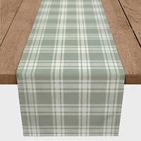 Faded Plaid Indoor/Outdoor Table Runner