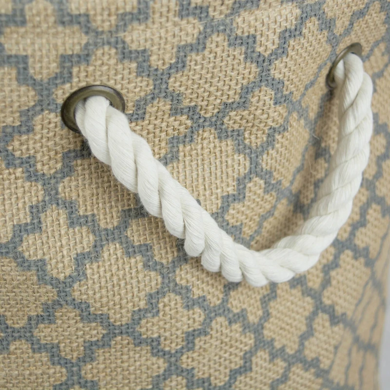 DII® 9" Lattice Round Burlap Bin