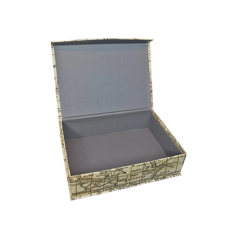 Map Flip Top Decorative Box by Ashland