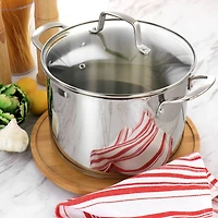 Martha Stewart 8qt. Castelle Stainless Steel Dutch Oven with Lid