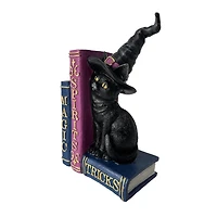 7.75" Witch Cat with Spell Books Tabletop Décor by Ashland®