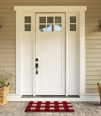 DII® Red & White Buffalo Check Doormat