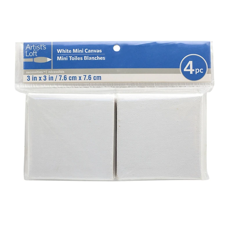 3" x 3" Mini Canvas 4ct. by Artist's Loft™ Necessities