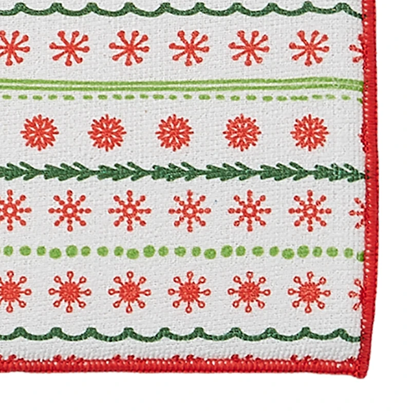 DII® Snowflakes Dish Drying Mat Set, 2ct.