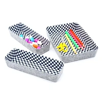 Welaxy Felt 3 Piece Polka Dot Drawer Organizer Set