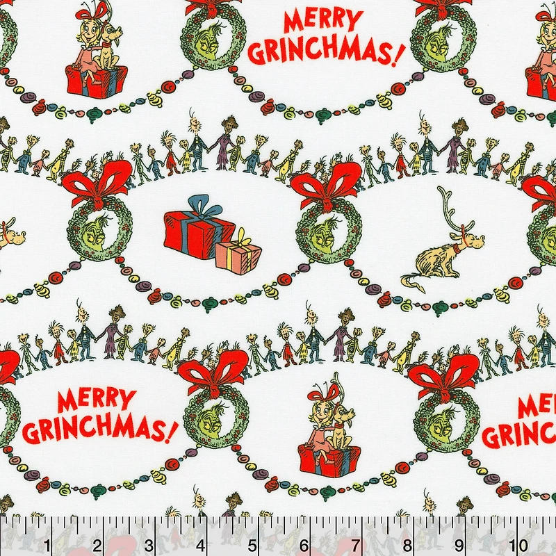 Dr. Seuss™ The Grinch Whoville Cotton Fabric