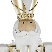 40" Gold Nutcracker Standing Metal Sculpturee