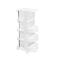 Round Plastic Storage Cart by Simply Tidy